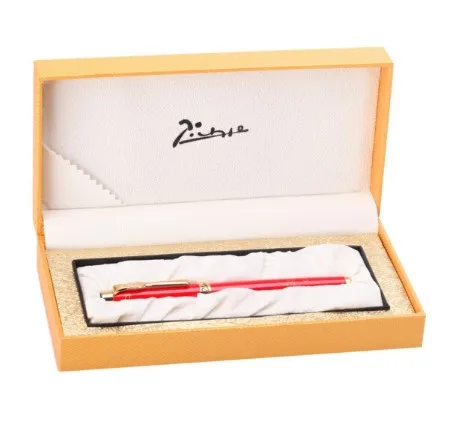Picasso 933 Pimio Avignon Классическая роликовая ручка с заправкой, роскошная гравированная Подарочная коробка ручной работы опционально офисная деловая письменная ручка - Цвет: Red and box