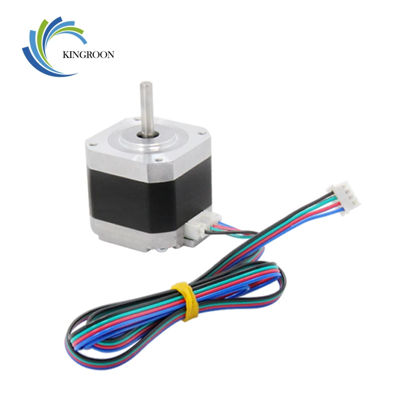 

KINGROON 1PC 3D Printer Kossel 42 Stepper Motor 42 Two-Phase Stepper Motor 1.5A High Torque 1.8 Degrees With 800mm Motor Line 0
