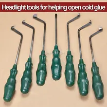 Открытый инструмент фары холодный клей Ножи для снятия холодного расплава клей-герметик от фар автомобиля 7 ножи pcs
