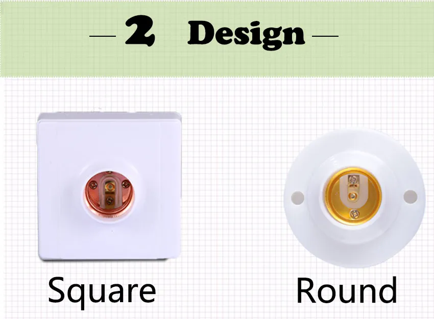 E27 Светодиодный светильник держатель лампы круглый квадратный фитинг гнездо с вилкой переключатель E27 база подвесной светильник разъем для дома светильник ing выставка