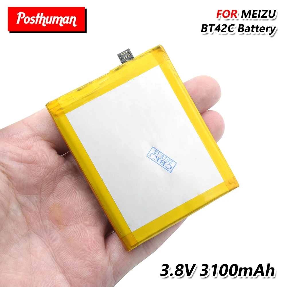 

Lithium Li-Po Genuine Phone Rechargeable Replacement BT-42C BT 42C BT42C Battery For Meizu M2 Note 3.8V 3100mAh High Capacity