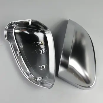 

New 1 Pair of Car Auto Rearview Mirror Shell Cover Protection CapMatte Chrome for Aodi B9 A4 A5 S4 Rearview Wing Mirror Cap qyh