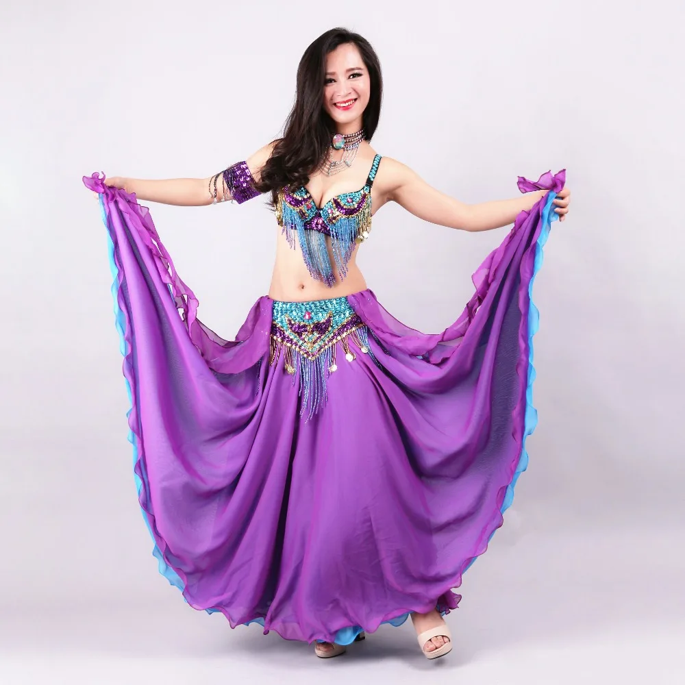 Belly Dance Performance Costume Set Fairy Style Diamond-studded Large Hand  Made Bra +long Skirt 2pcs Oriental Belly Dance Set - Belly Dancing -  AliExpress