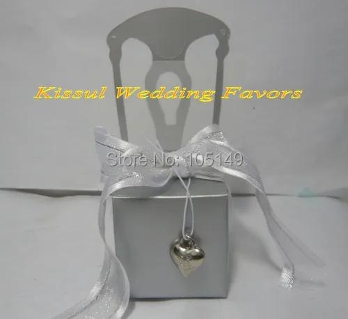 120 шт серебряные Свадебные сувениры конфетные сувениры для стула Подарочная коробка с серебряным и золотым декором для вечерние сувениры