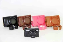 Camera case cover Digital Camera Bag PU Leather bag for Canon G7X Mark II G7XII With shoulder Strap