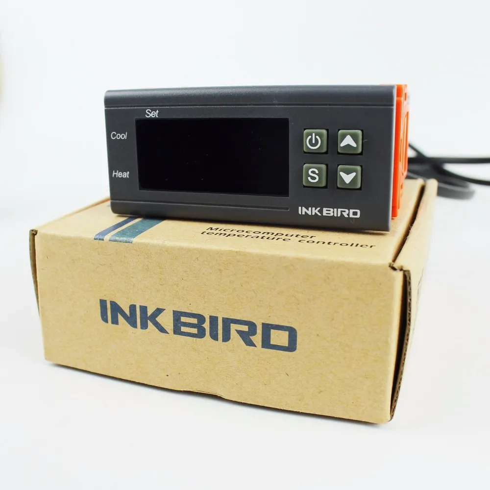 Inkbird ITC-1000 электронный цифровой регулятор температуры тепла и охлаждения по Фаренгейту и Цельсию двойной реле термостат NTC датчик