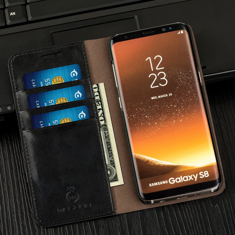 Musubo Business Luxury Case For S10e Genuine Leather Flip Cover for Samsung Galaxy Note 10 Wallet S20 S10 S9 Plus S7 Edge Fundas