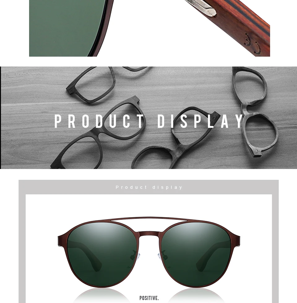 HU деревянные поляризационные солнцезащитные очки, деревянные пружинные петли, оправа из нержавеющей стали, женские солнцезащитные очки для мужчин, линзы, защита от уф400 лучей, GR8041
