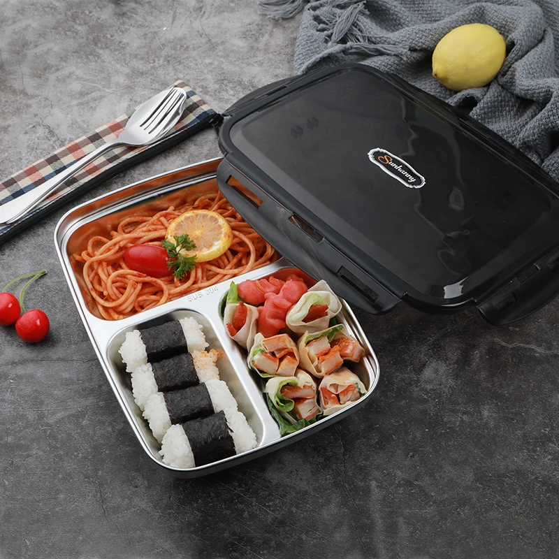 Sunhanny переносная коробка для ланча детей школы 304 из нержавеющей стали Bento Box