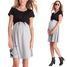 Pregnancy maternity Dress Nightgown Maternity Pajamas Sleepwear Pregnant Breastfeeding Elegant Nursing Clothes Pyjama
