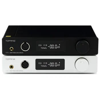 

TOPPING DX7S Double ES9038Q2M Full Balanced DAC & Headphone Amplifier AMP Decoder Support 32BIT/768k DSD512