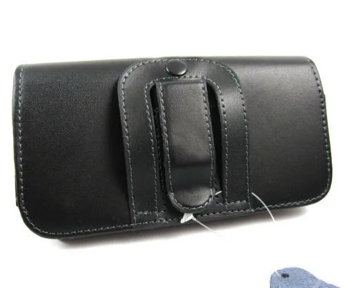 Черный кожаный мешочек чехол для переноски Зажим для ремня кобура для Apple Iphone 3Gs 4G 4S