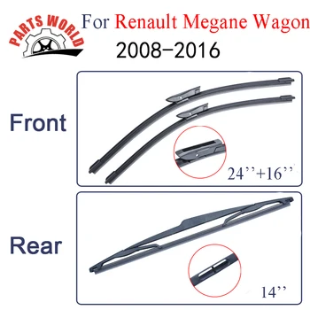 

KIT Rubber Front And Rear Wiper Blade For Renault Megane 3 Wagon 2008-2016,Windscreen Wiper Car Accessories Auto Parts