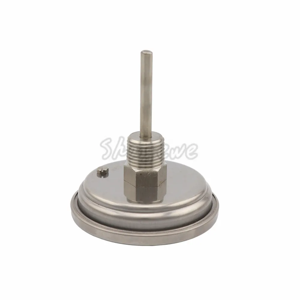 Биметаллический термометр для пивоварения без швов 3 "Face & 2" Probe 1/2 "MNPT 0 ~ 220F