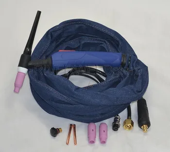 

WP-17F-12R 12-Foot 150A Tig Welding Torch Complete With Flexible Head Euro Style