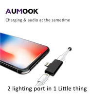 

2 in 1 for Lightning Adapter For iPhone 7 IPhone 8 IPhone X Charge Headphone Adapter Splitter Charge/audio for IPhone Converter