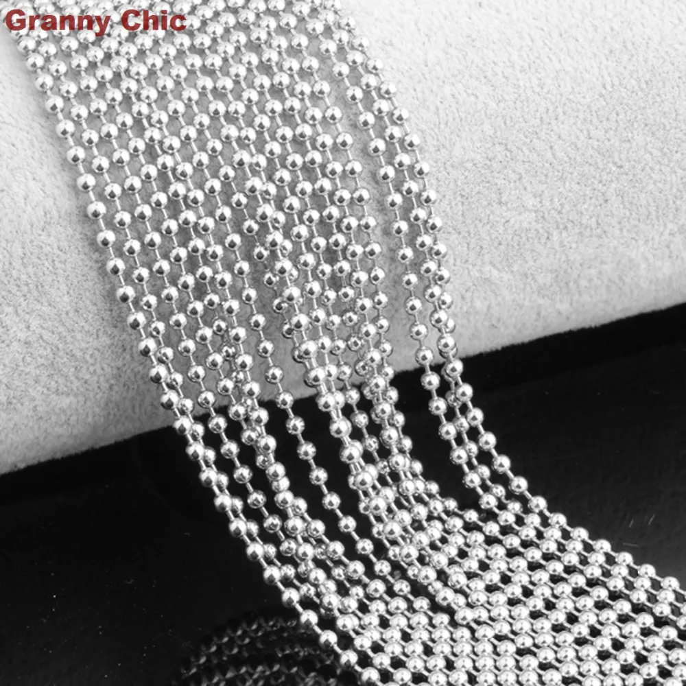 50 шт. цепочка из нержавеющей стали 1 5 мм 16 30 дюймов|chain necklace|wholesale jewelryjewelry necklace |
