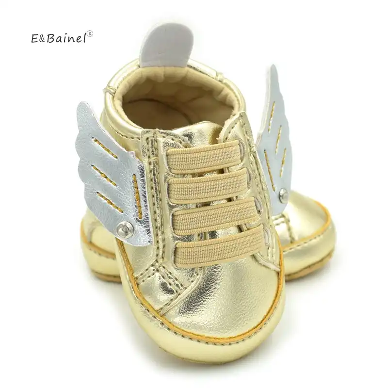 gold infant shoes