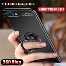 Автомобильный Кронштейн кольцо магнитный держатель TPU чехол для huawei P9 P10 плюс P20 lite Коврики 9 10 Pro Nova 2 Honor 9 10 V10 Y9 7X 7C чехол