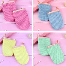 2 шт. многоразовое средство для снятия макияжа портативное очищающее полотенце из микрофибры для макияжа пуховое полотенце инструменты для ухода за лицом 4 цвета