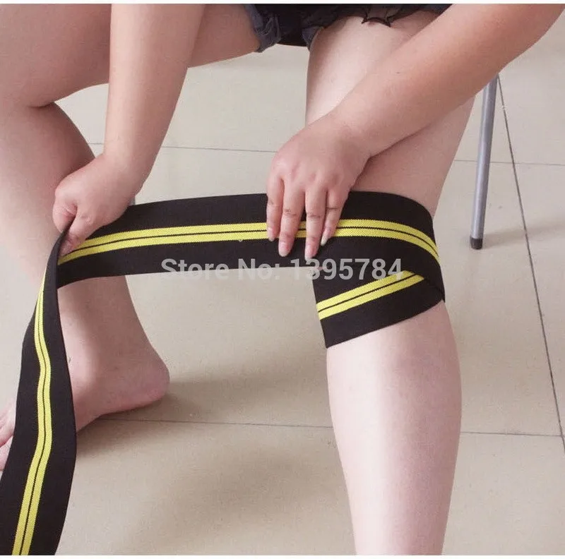 AOLIKES 2 шт. 2 м* 8 см пауэрлифтинг эластичный бандаж для ног компрессионные для голени поддержка колена обертывания Спортивная безопасность vendas para deporte