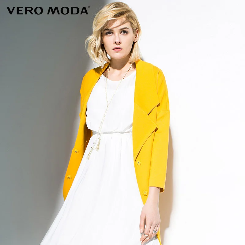 Goede Vero Moda Merk 2018 NIEUWE mode enkele breasted losse effen kleur reguliere eenvoudige volledige mouw OL stijl vrouwen jacke coat316117010