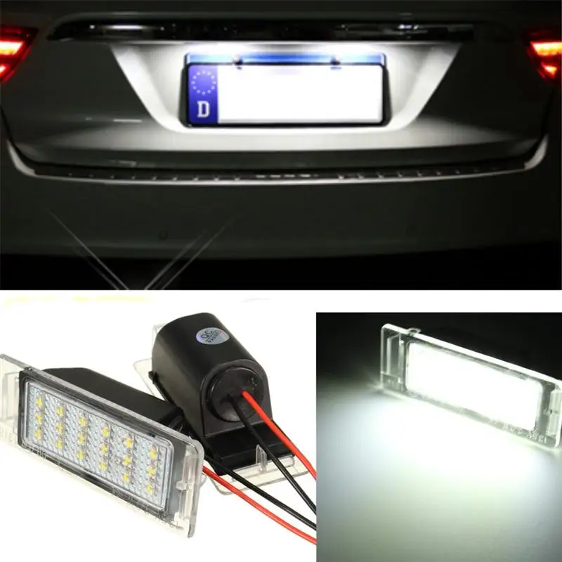 1 пара ошибок автомобиля 18 SMD светодио дный LED номерные знаки для мотоциклов свет номерной знак лампы Chevy/Camaro/Cruze