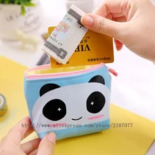 Kawaii 10*8 см ПУ Panda карман Портмоне кошелек Чехол сумка; подарок кошелек для монет мешок руки мешок монет