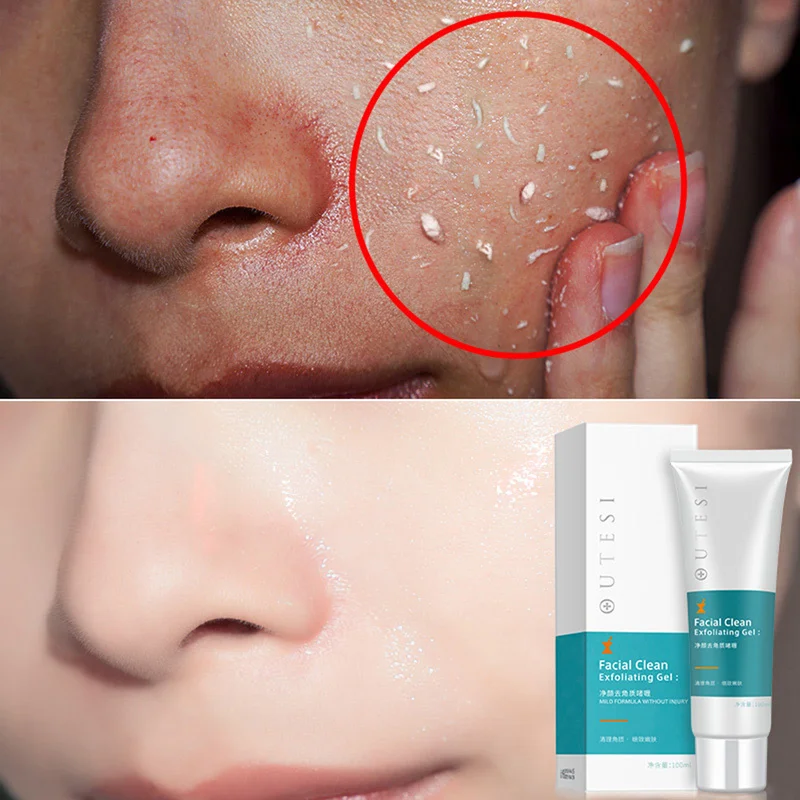 

Organic Soft Facial Cleanser 100ml Deep Cleansing Pore Exfoliating Blackhead Facial Scrub Gentle Exfoliating Gel TSLM1