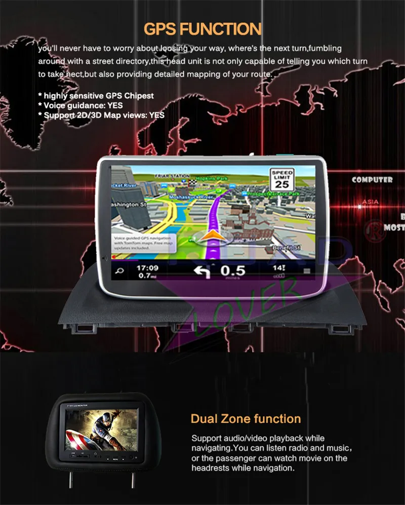 Top Roadlover Android 8.1 Car Multimedia Player Radio For Mazda 3 Axela 2014 2015 2016 Stereo GPS Navigation Automagnitol 2 Din MP3 17