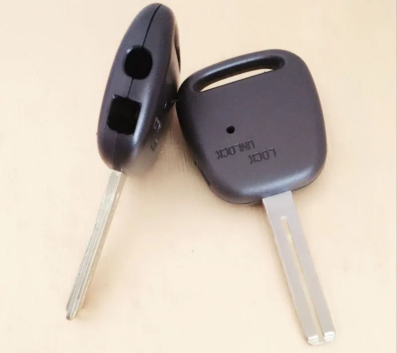 

Replacement 2 Buttons Holes on side of Cover Remote Case Fob Car Key Blank Shell Toy48 Short Blade For Toyota 20PCS/lot