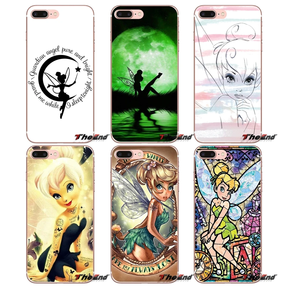 

Tinkerbell Soft TPU Cell Phone Case Cover For Samsung Galaxy S9 Plus Note 8 One Plus oneplus 5T Meizu M5s LG V30 HTC U11
