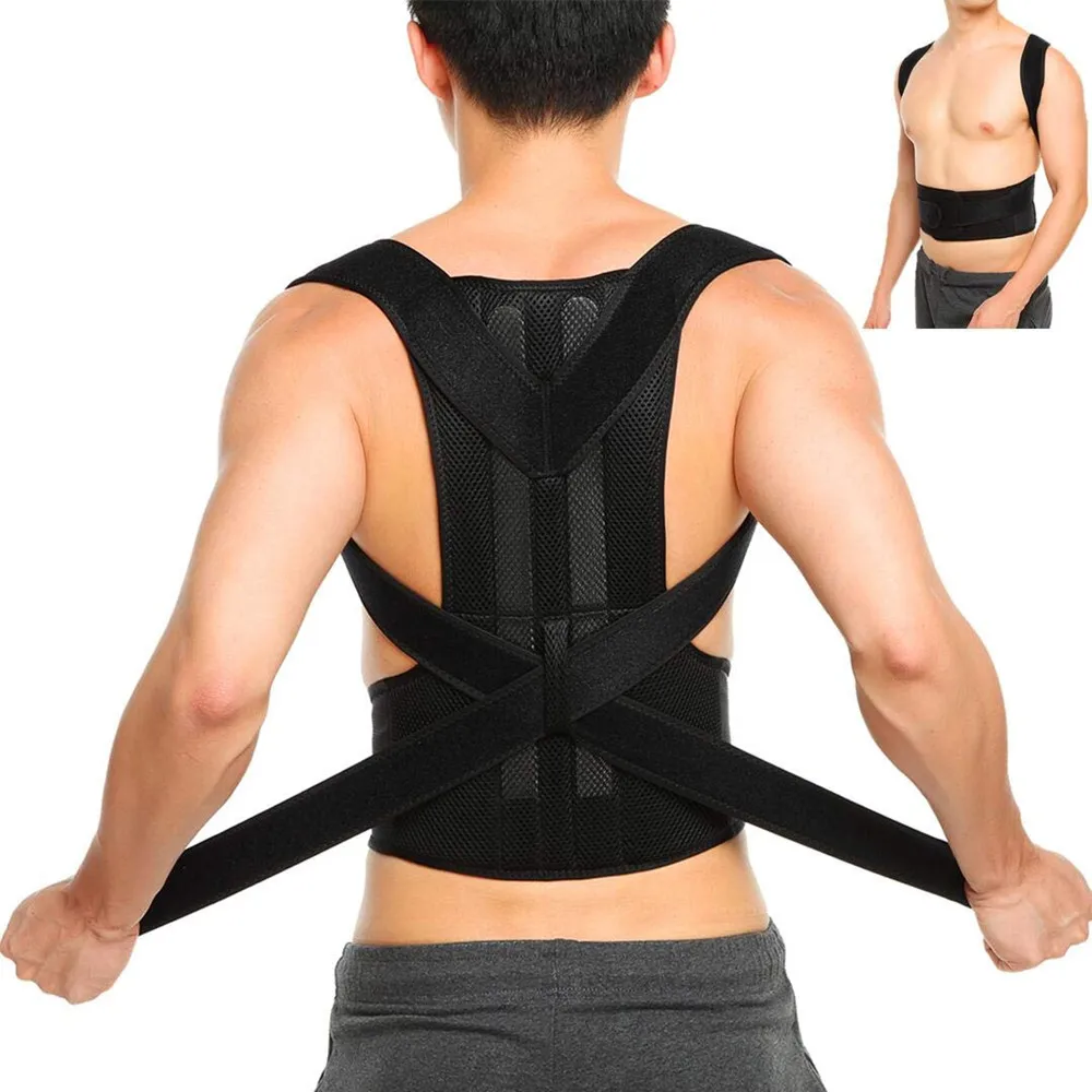 Спины Корректор осанки полностью регулируемая спинка Поддержка улучшить осанку нижней и верхней части спины боли корректор de postura
