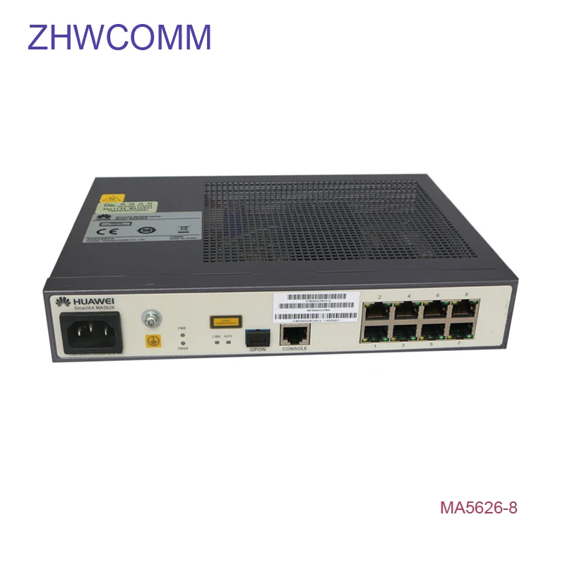 Zhwcomm хуавэй 19 дюймов ma5626-8 PD GPON AC/EPON/GE терминал с 8 портами Ethernet Волокно переключатель