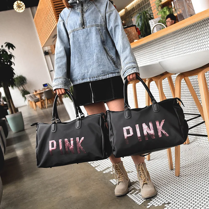 2018 Sequins black women gym bag Fitness Travel Handbag Outdoor Separate Space For Shoes sac sports women's bag 2018 Sequins black women gym bag Fitness Travel Handbag Outdoor Separate Space For Shoes sac sports women's bag