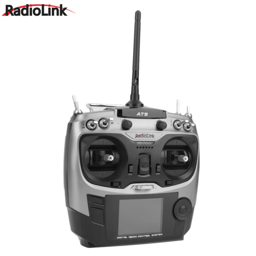 

Wholesale 1pcs Radiolink AT9 2.4GHz 9 Channel Transmitter Radio & Receiver TX & RX for RC Toy Helicopter RC hobby parts