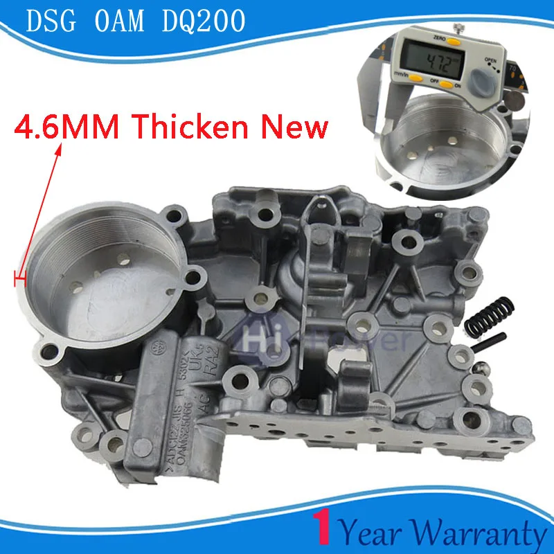 Уплотненный 4,6 мм 0AM OAM DQ200 DSG корпус аккумулятора Valvebody для AUDI Skoda Seat Passat 0AM325066AC 0AM325066C 0AM325066R