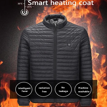 

Men Women Outdoor USB Infrared Heating Vest Jacket Winter Flexible Electric Thermal Clothing Waistcoat For Sports Hiking Jacket