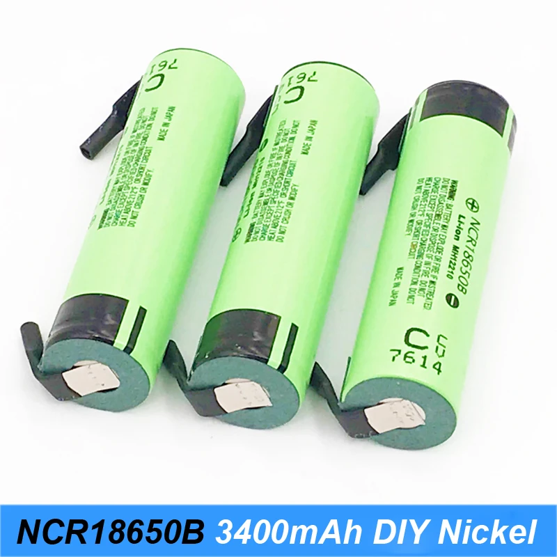 NEW 18650 3400mah battery Original ncr18650b with strips soldered batteries for screwdrivers electric cigarette and LED light SE NEW 18650 3400mah battery Original ncr18650b with strips soldered batteries for screwdrivers electric cigarette and LED light SE