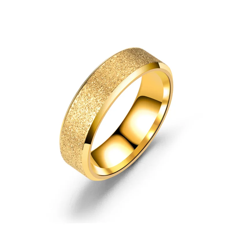 Матовое кольцо, 4 цвета, 316 нержавеющая сталь, модное ювелирное изделие, высокое качество, акция,, свадебные кольца для мужчин и женщин G0202 - Цвет основного камня: gold