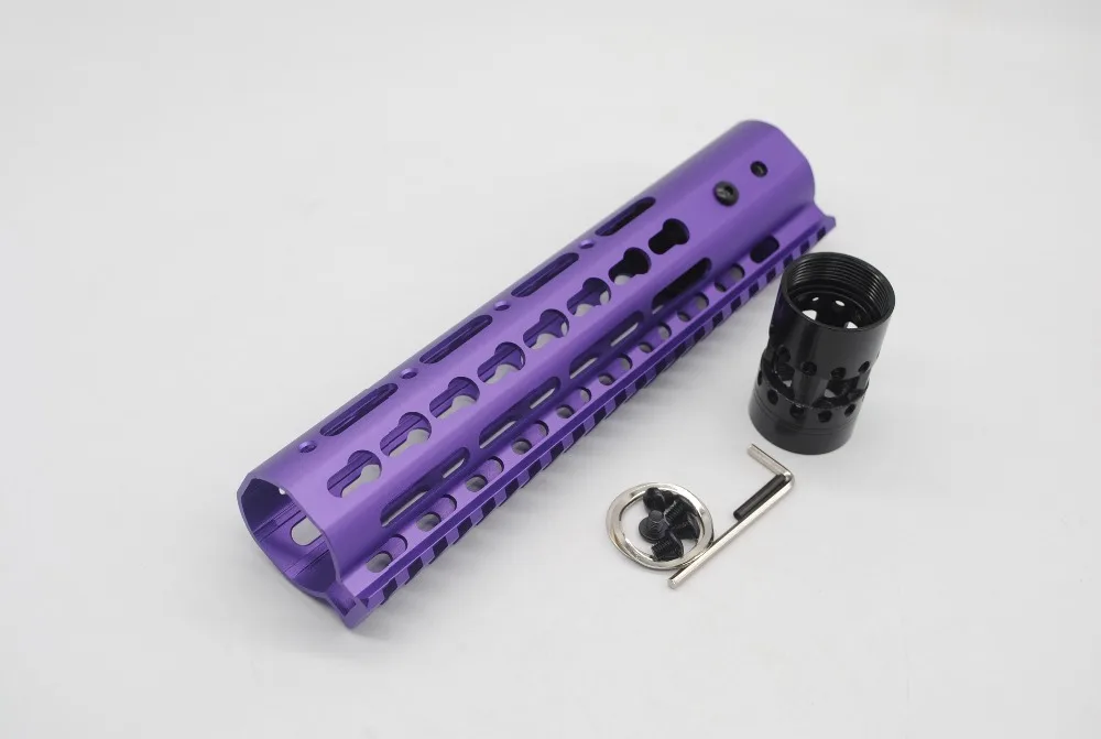 Трирок 9 ''дюймовый фиолетовый анодированный Keymod Handguard Rail Free Float Picatinny Mount System
