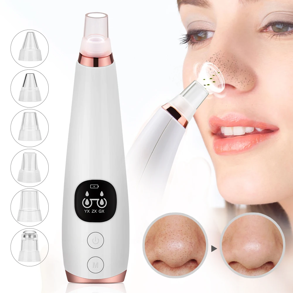 Blackhead Remover Face Deep Cleaner Pore Acne Pimple Removal Vacuum Suction Facial Clean SPA Tool