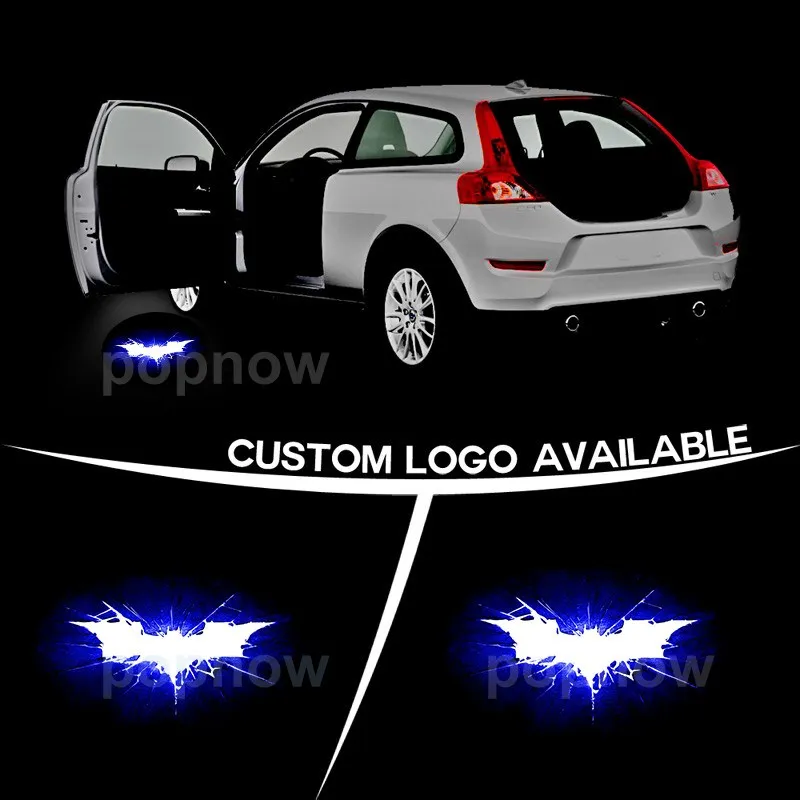 

2pcs Car LED Door Laser Projector Ghost Shadow Lamp Logo Hero Batman Arkham Door Welcome Light 3W #1929