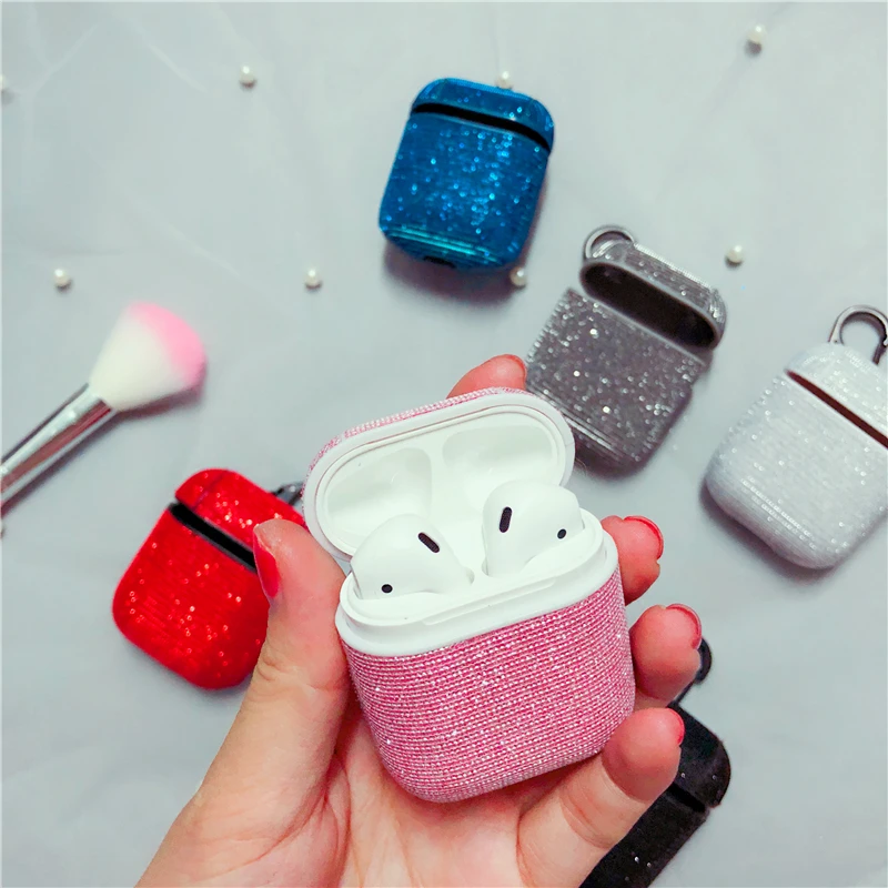 New Glitter all inclusive AirPods Case for Apple AirPods 1/2 personality Bluetooth Headset Box Wireless Earphone Charging Cover New Glitter all inclusive AirPods Case for Apple AirPods 1/2 personality Bluetooth Headset Box Wireless Earphone Charging Cover