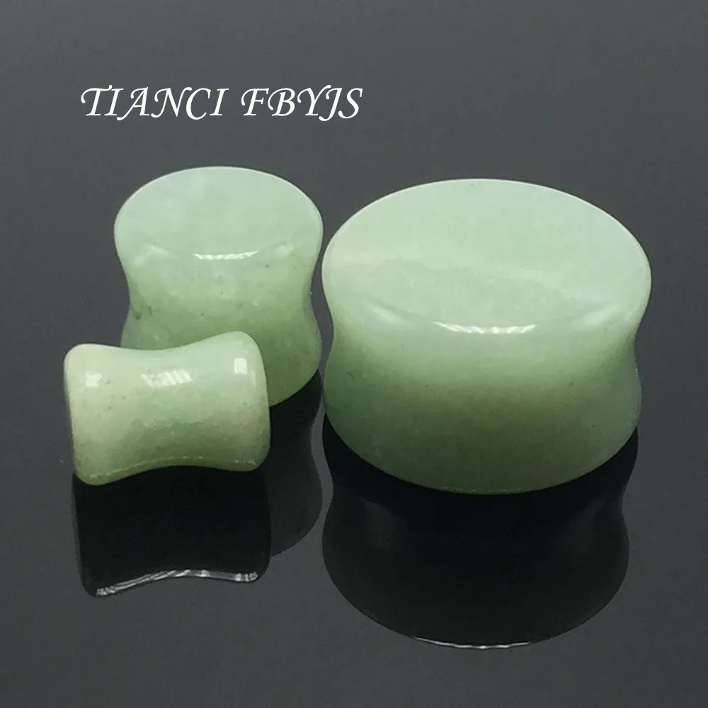 

ORGANIC STONE NATURAL EAR PLUG STRETCHER EXPANDER FLESH TUNNEL green piercing body 5-16mm