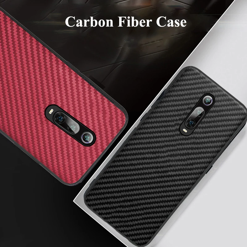 

For Xiaomi Mi 9T Pro 9 8 SE Explorer Lite 6X A2 Mix 2 2S S2 Redmi K20 6 6A Note 7 6 5 Max 3 Case Carbon Fiber Ultra Thin Cover