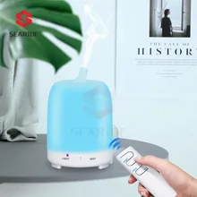 Searide 220ML Remote Control Ultrasonic Air Humidifier Essential Oil Diffuser Electric Aromatherapy With 7 Color Night Light цена Searide 220ML Remote Control Ultrasonic Air Humidifier Essential Oil Diffuser Electric Aromatherapy With 7 Color Night Light цены онлайн