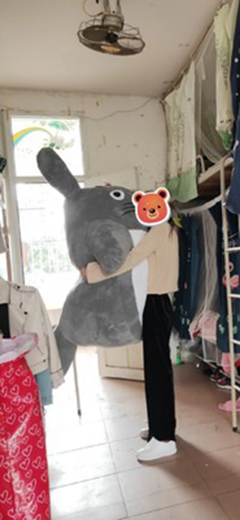 Kawaii Soft Jumbo Totoro Plush Toy Giant Anime Totoro Doll Toys Cartoon Stuffed Pillow for Children friend Gift Decoration 120cm 140cm 160cm 180cm DY50595(3)
