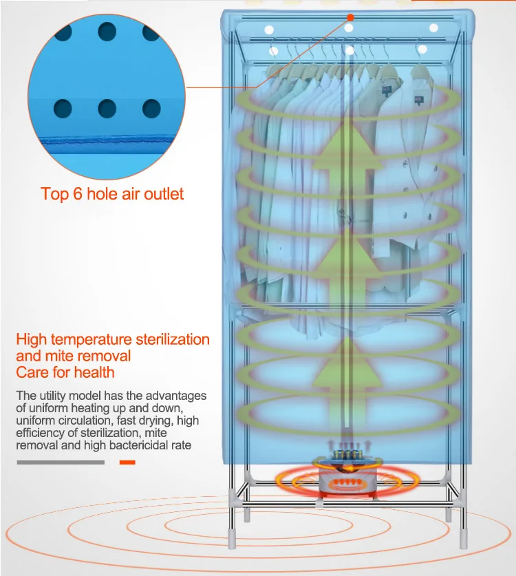 Бытовая многофункциональная сушилка, машина для хранения одежды, сушилка для обуви, высокая емкость, бесшумная, бесплатная доставка