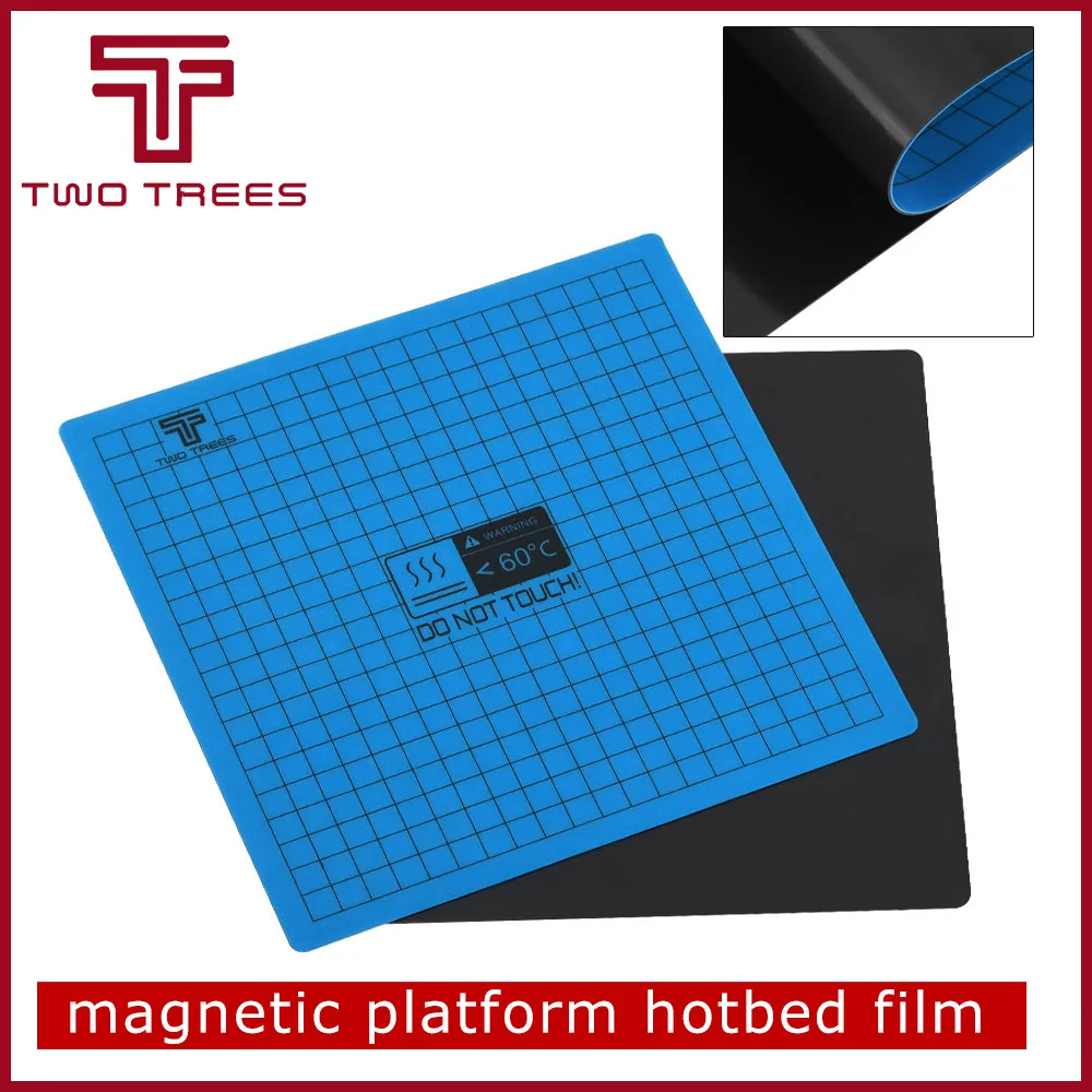 

Magnetic Platform Film 200*200 310*310 235*235 Heat Hot Bed Sticker Coordinate Hot Bed Surface Sticker Black for 3D Printer